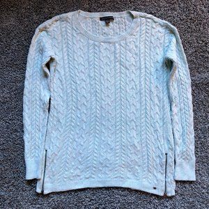 American Eagle light blue cable knit sweater